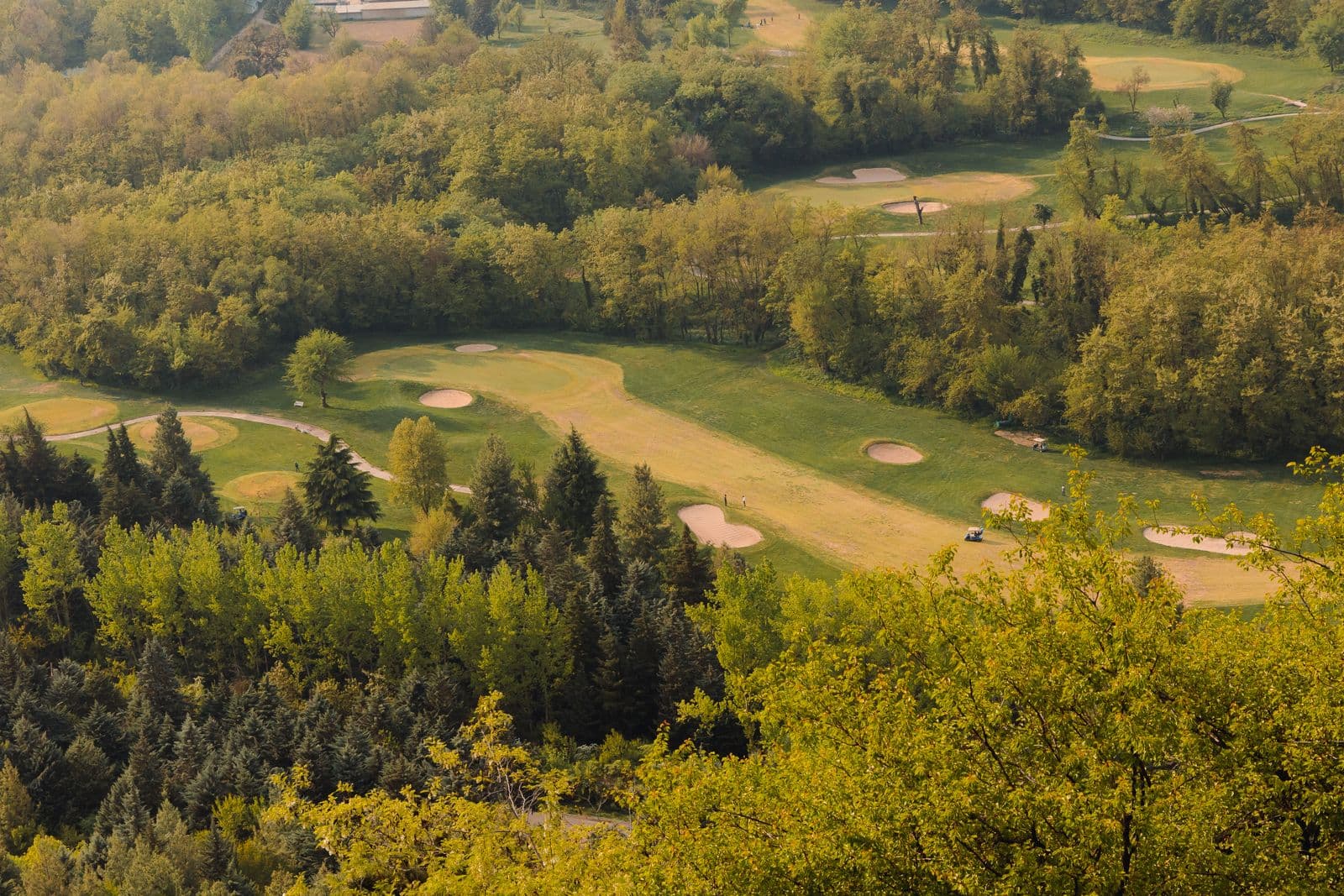 Illustrative golf course landscape