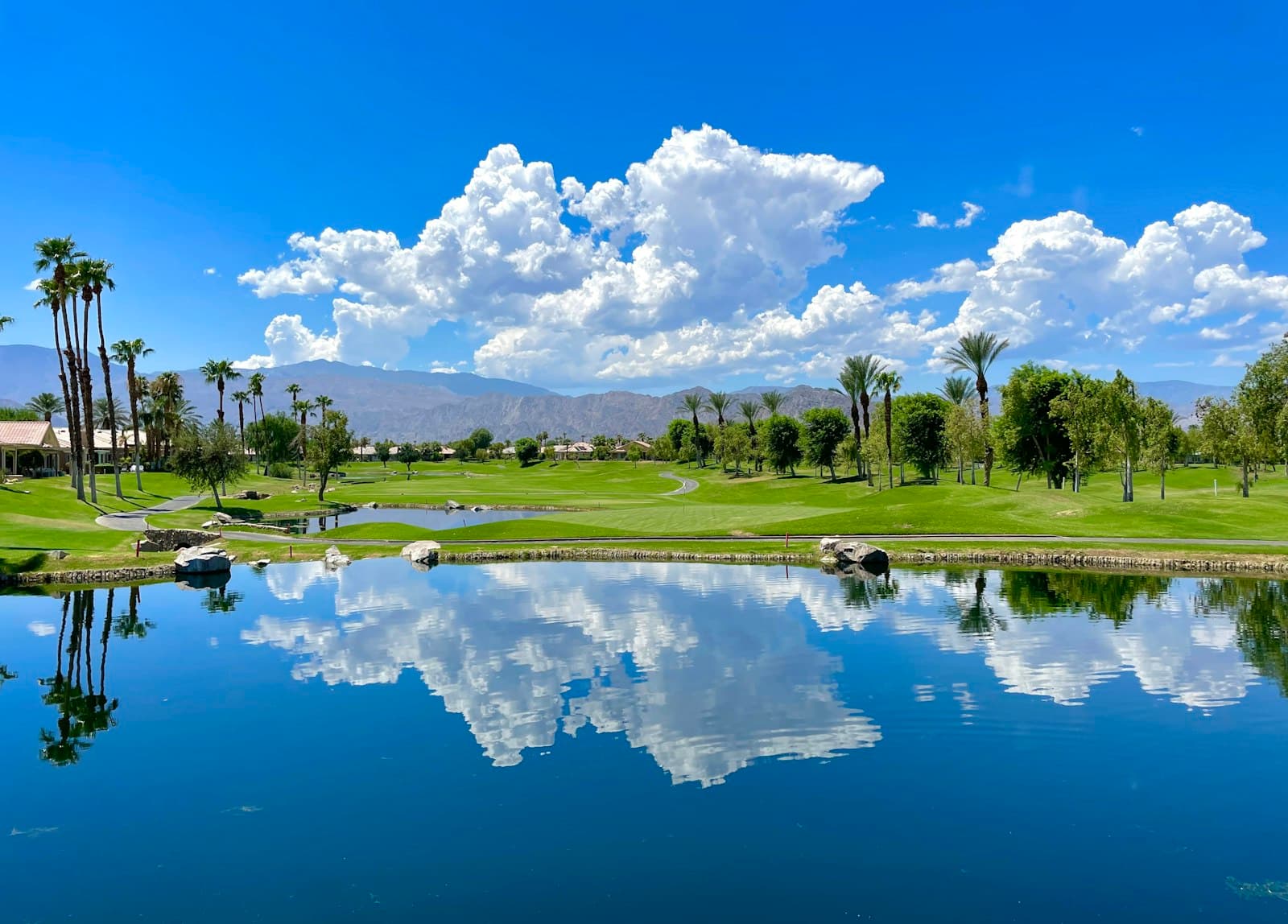 Illustrative golf course landscape