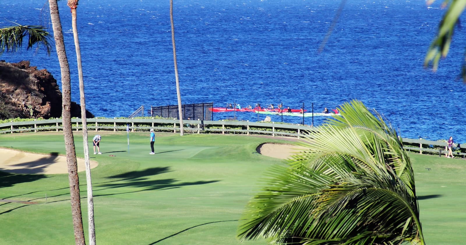 Illustrative golf course landscape