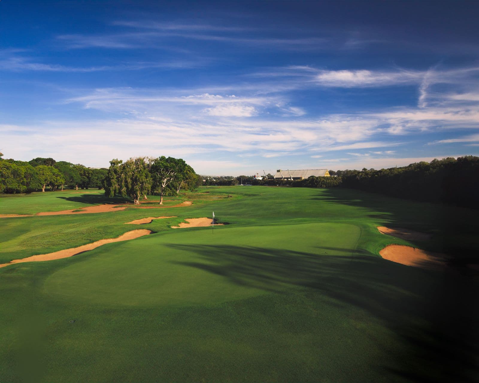 Illustrative golf course landscape