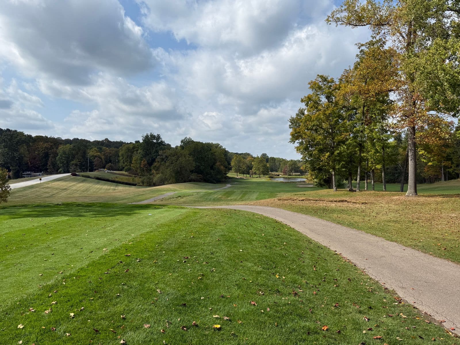 Illustrative golf course landscape