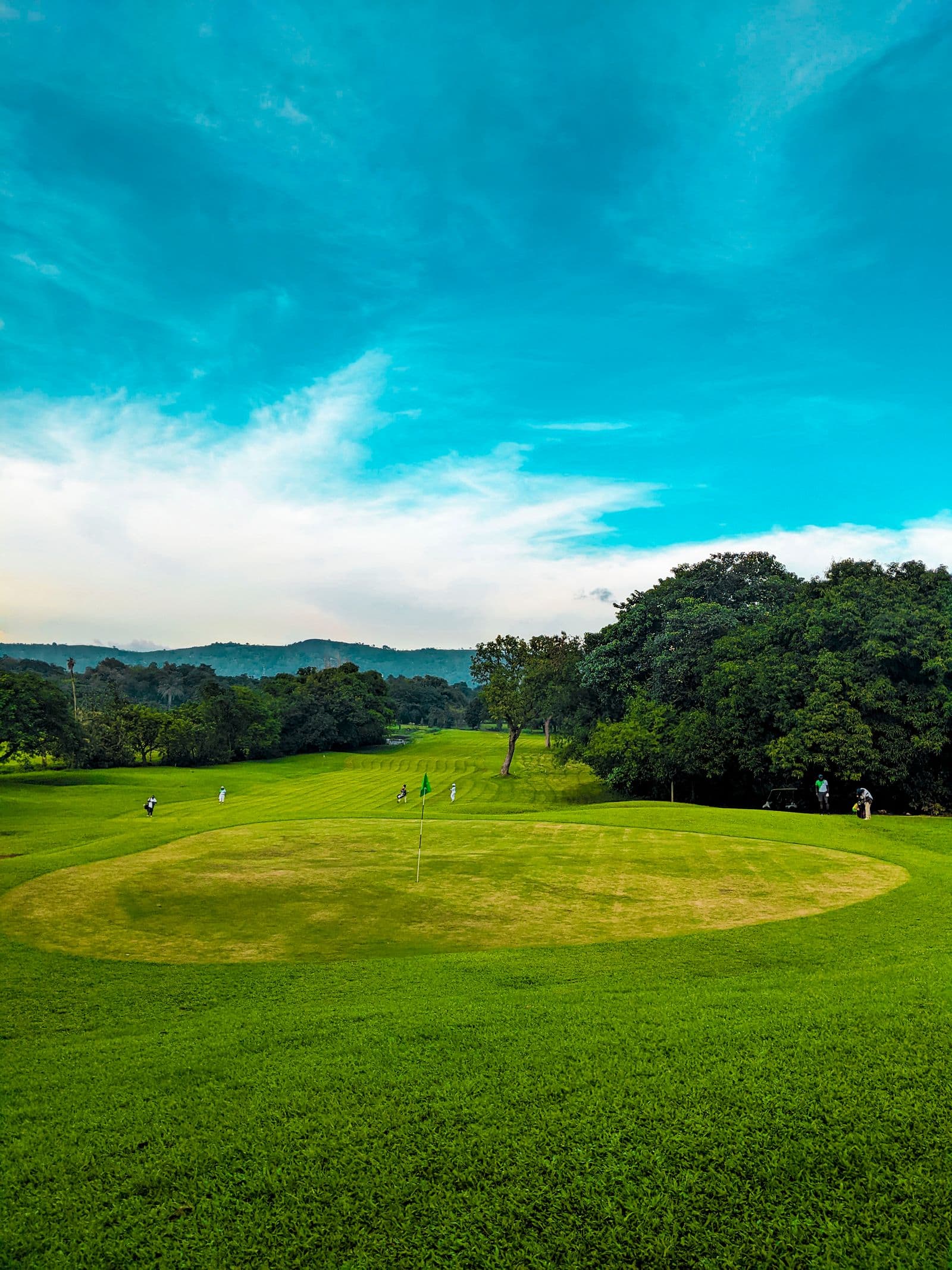 Illustrative golf course landscape