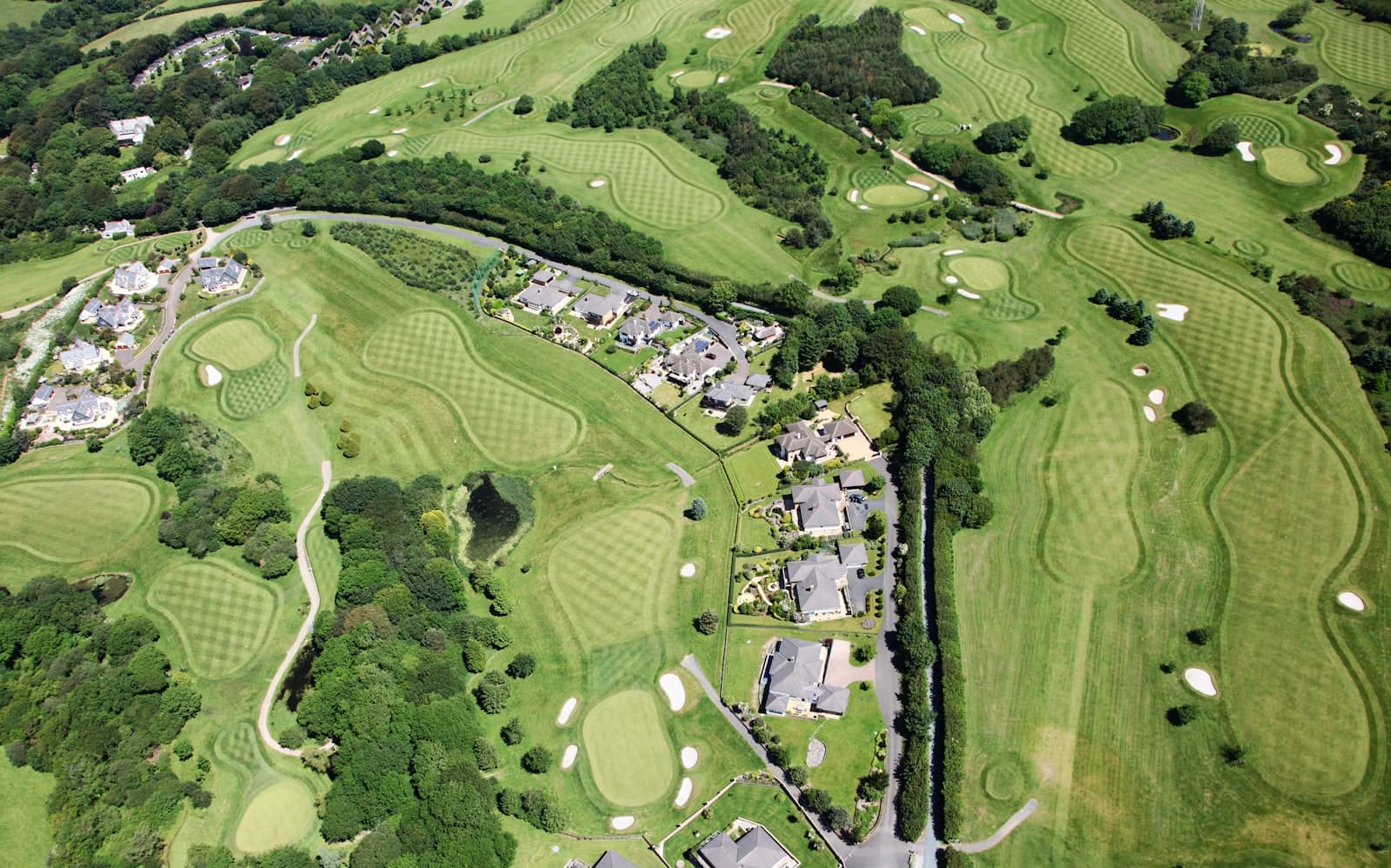 Illustrative golf course landscape