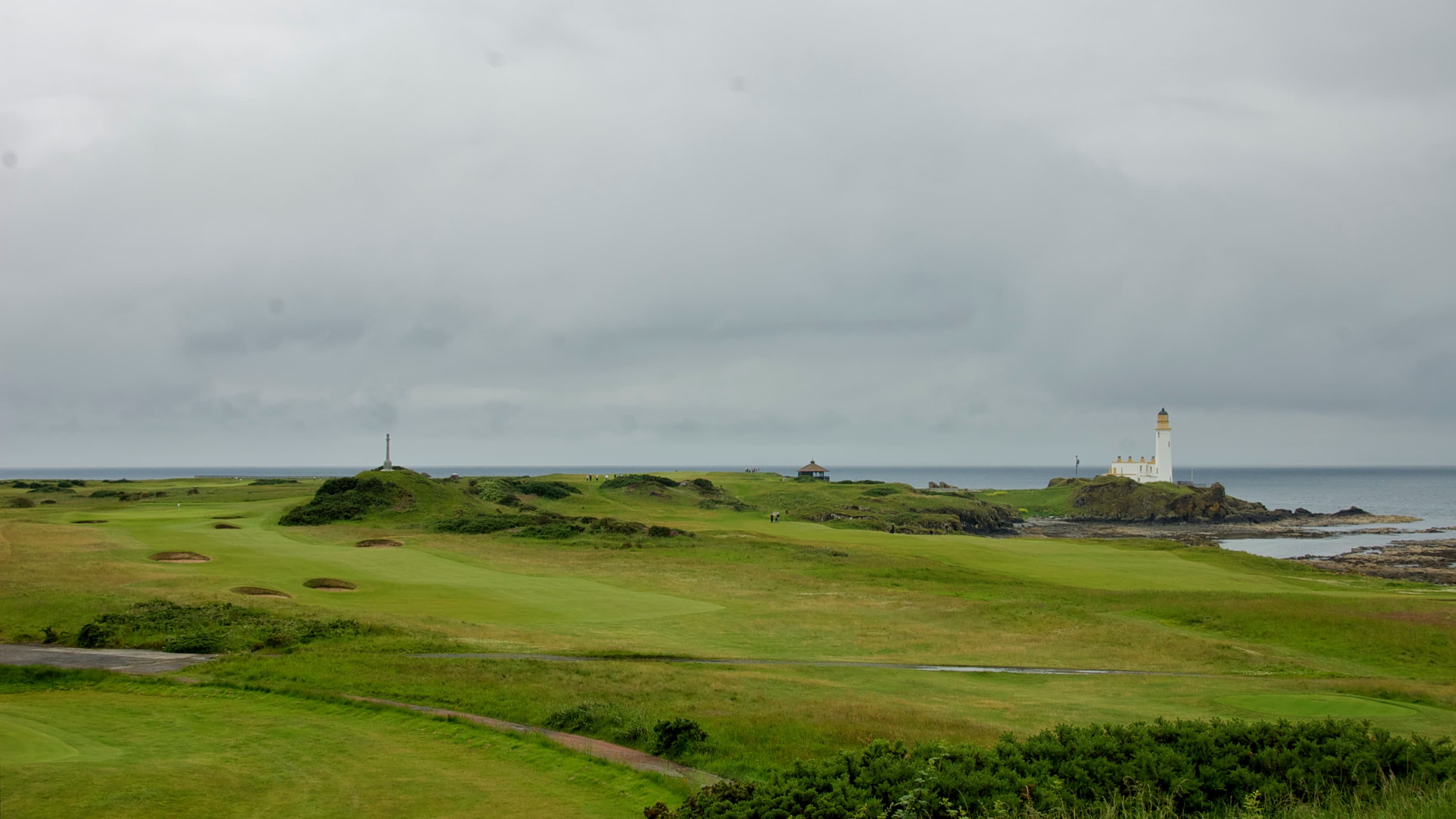The lighthouse and coastline at Turnberry's Ailsa Course, Ayrshire, Scotland