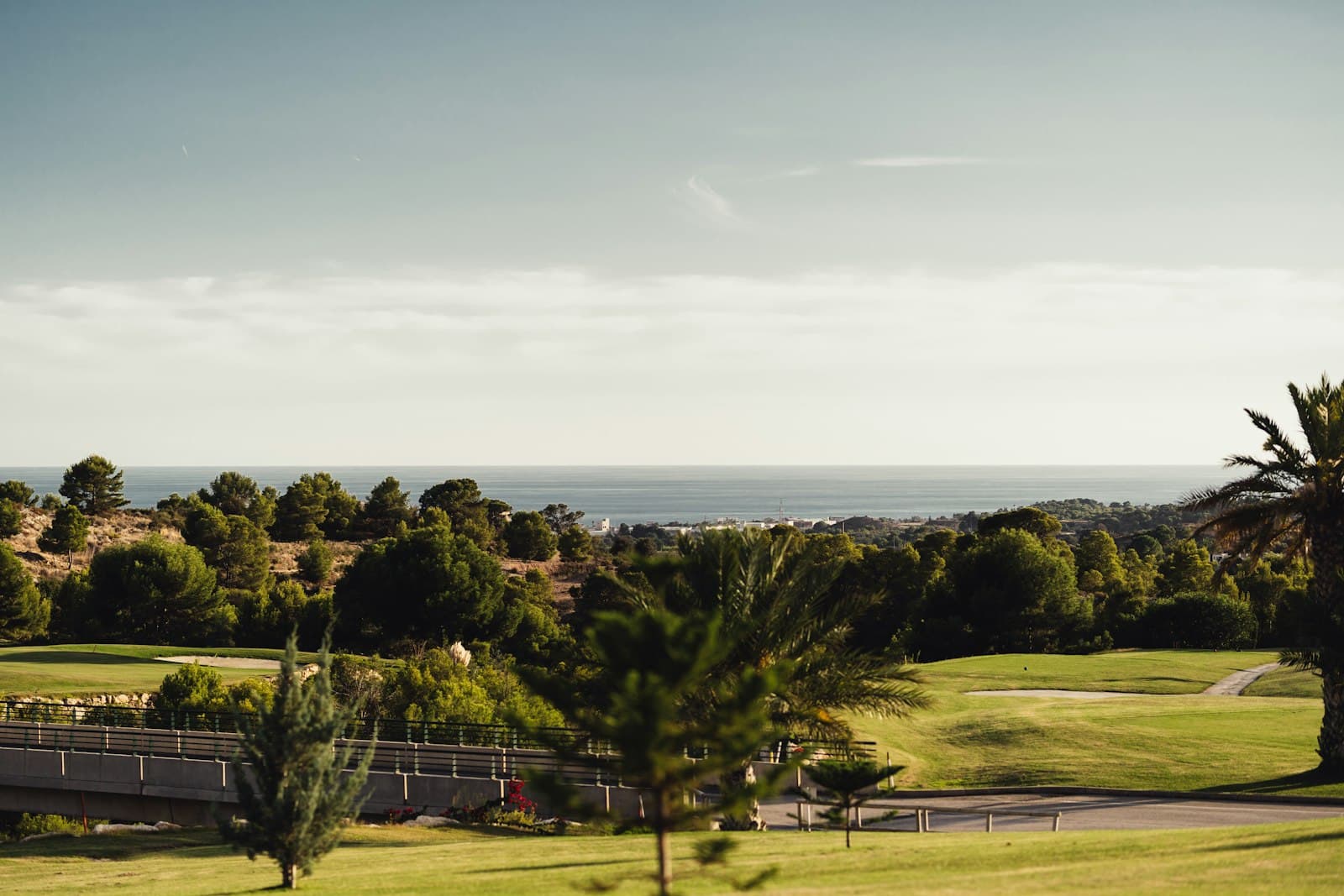 Illustrative golf course landscape