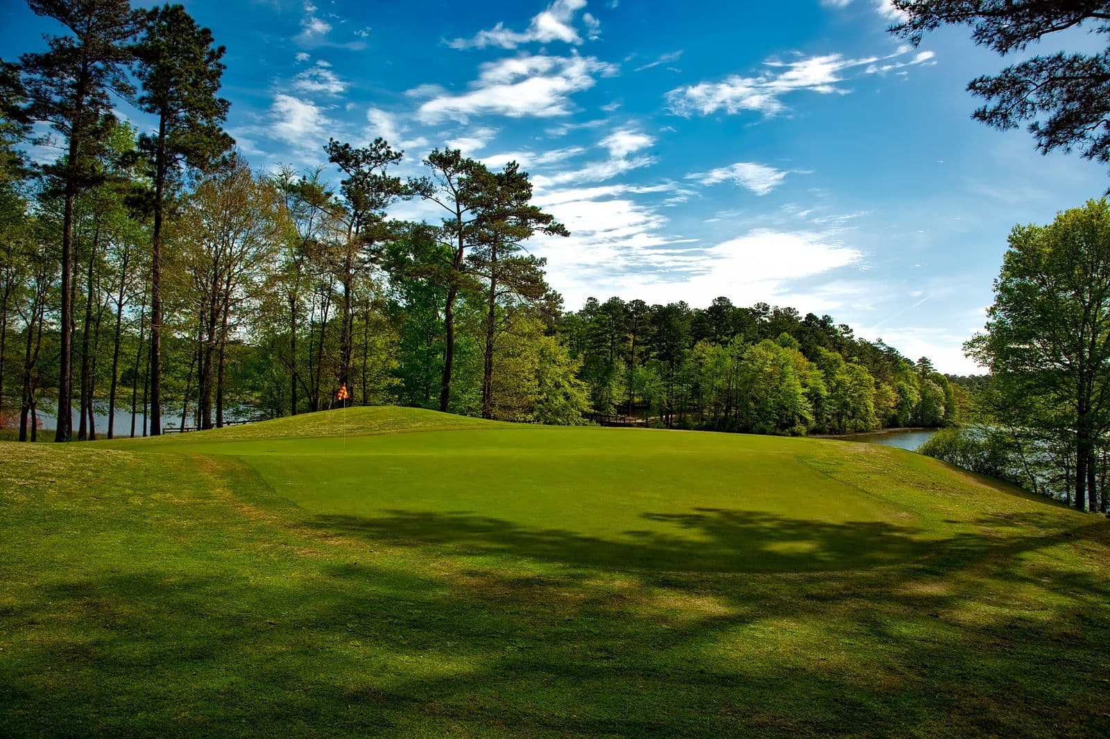Illustrative golf course landscape