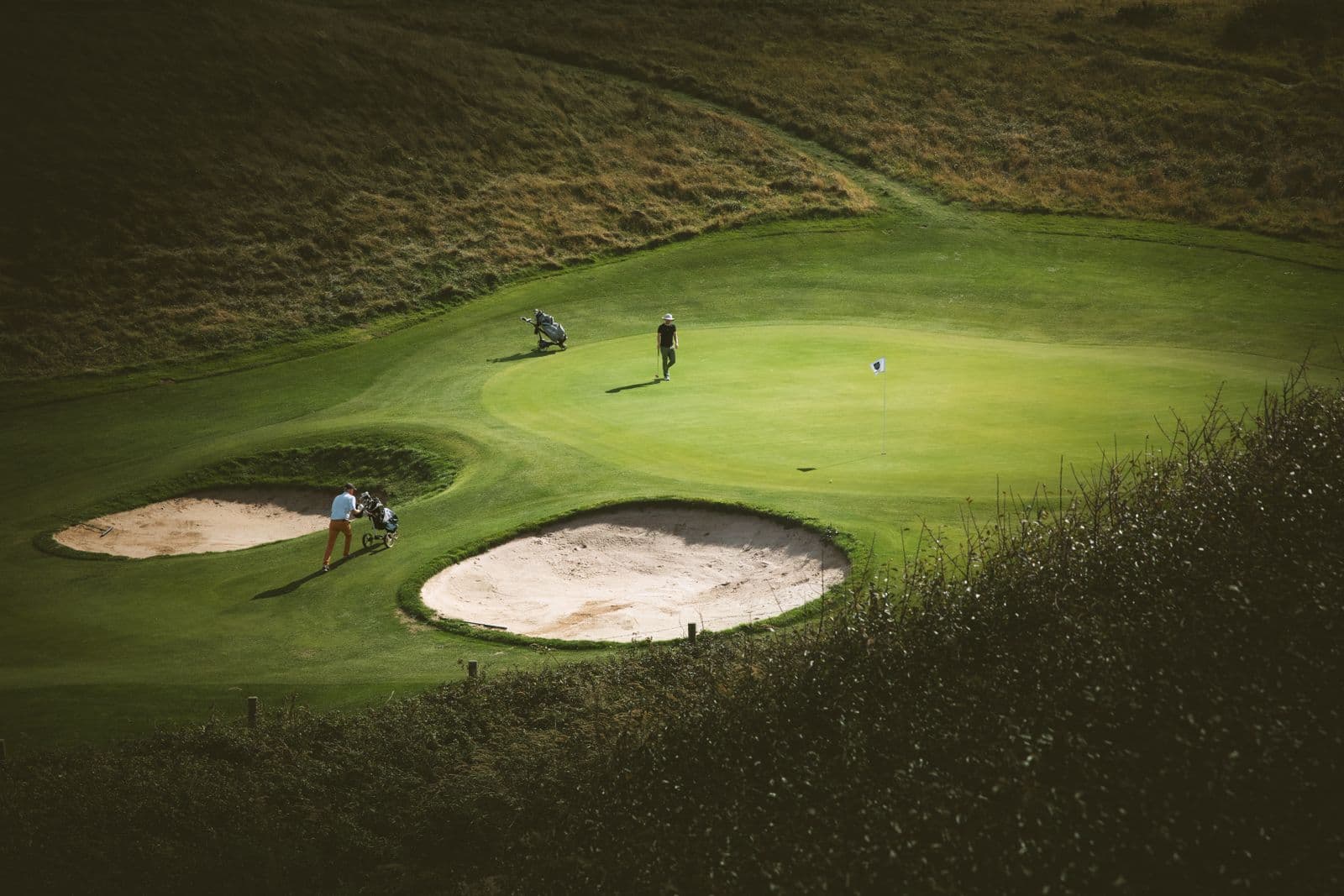 Illustrative golf course landscape