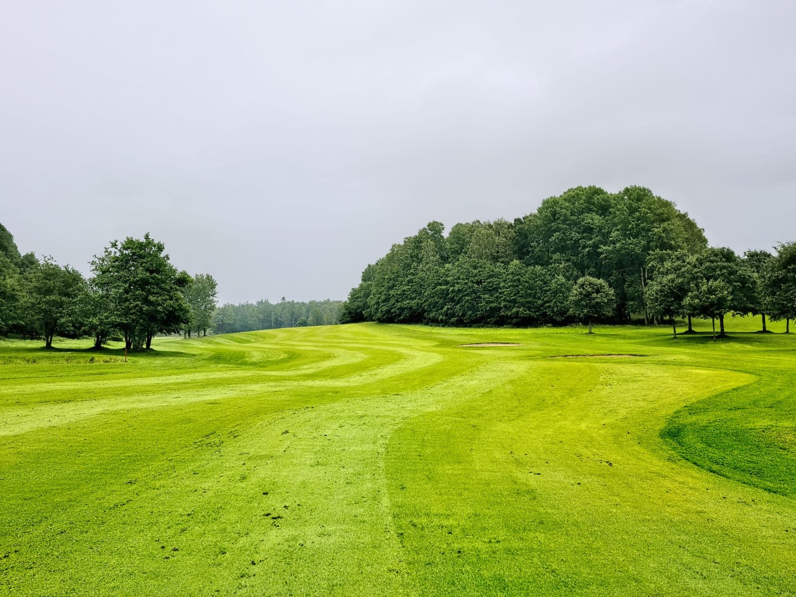 Illustrative golf course landscape