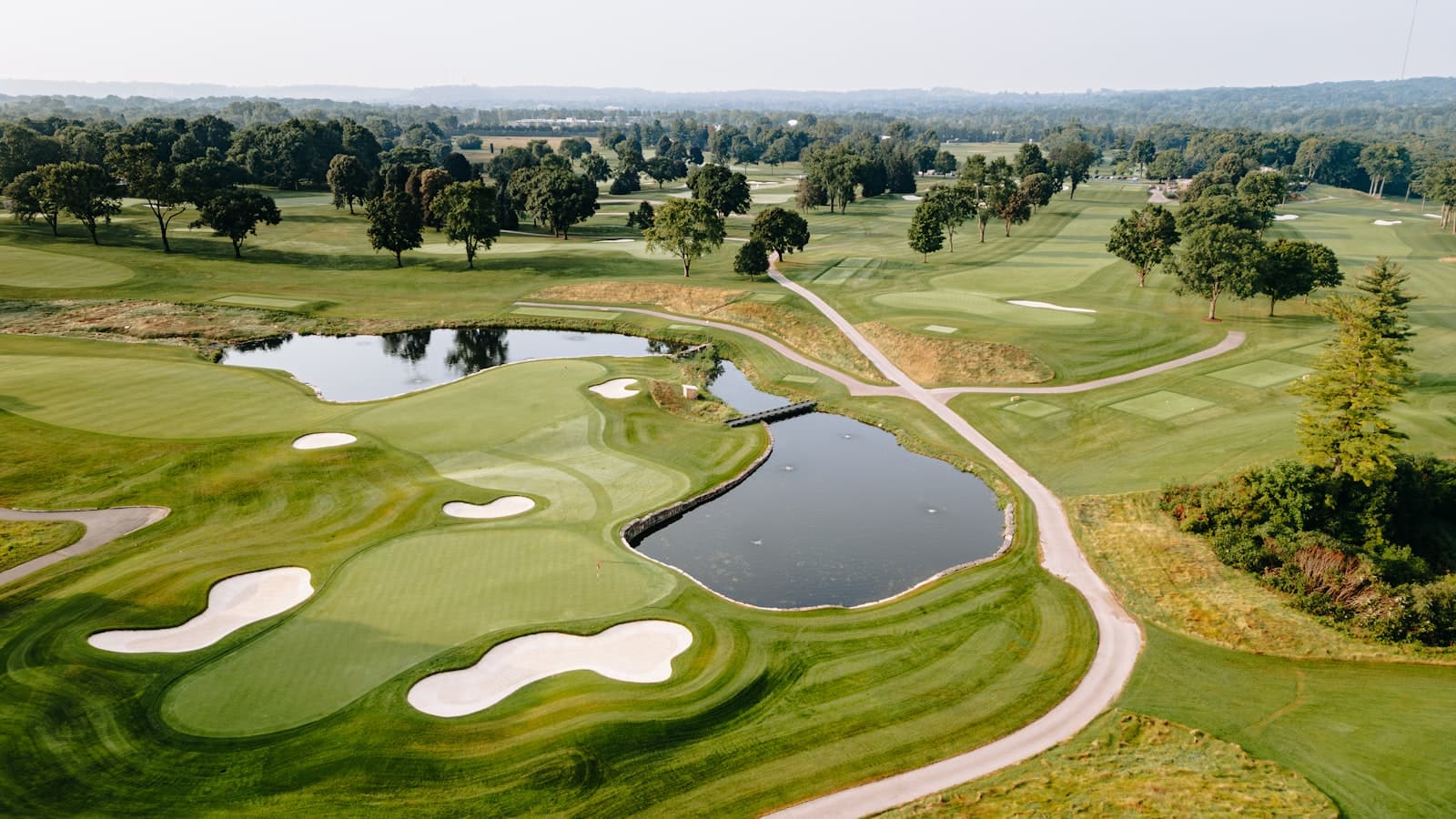 Illustrative golf course landscape